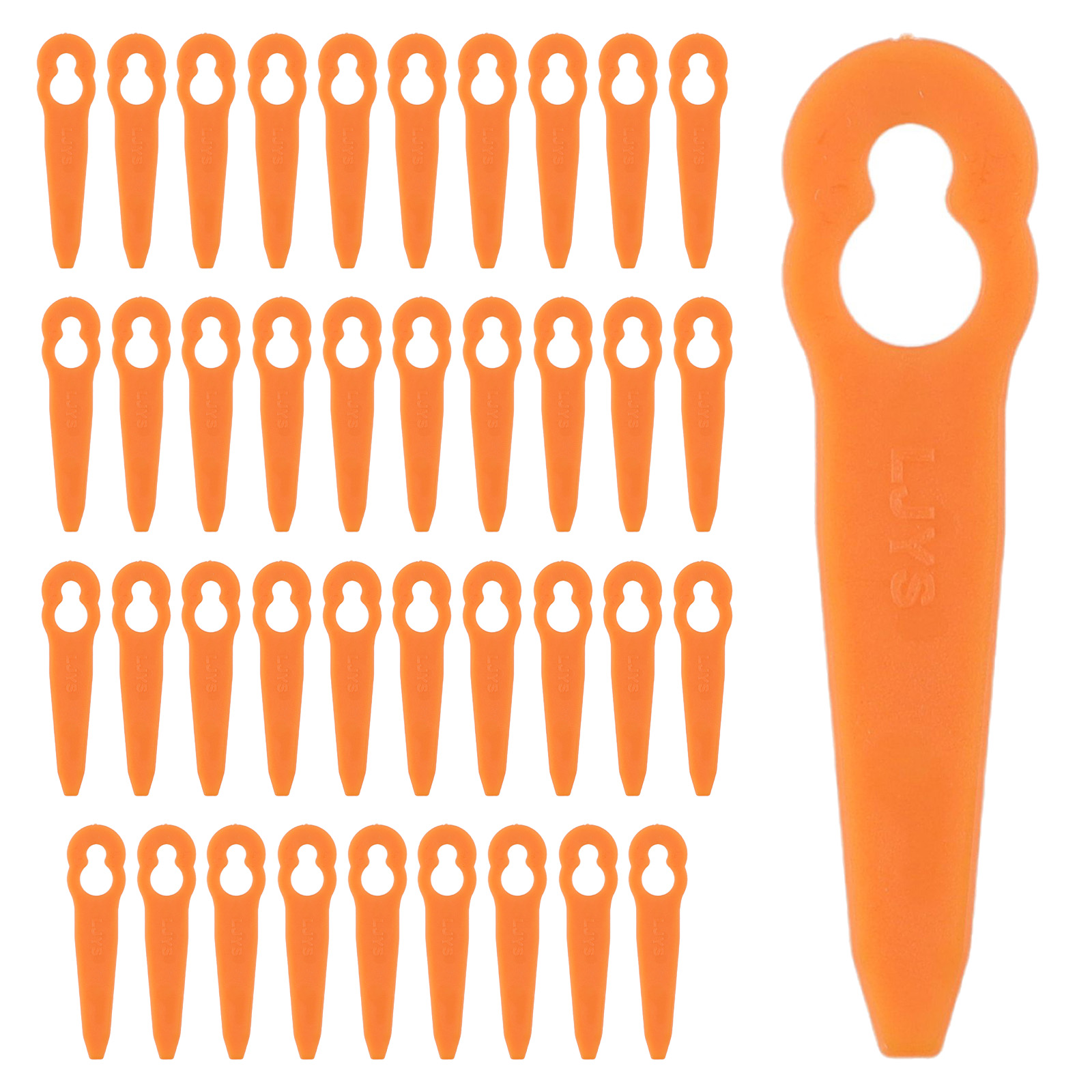 Gardening Tools High Quality - 40pcs 플라스틱 잔디 깎는 기계 블레이드
