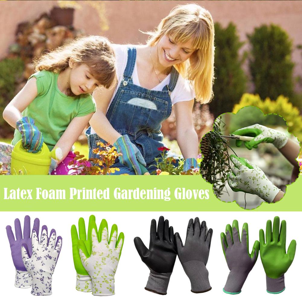Garden Gloves Thorn Proof - 라텍스 폼 인쇄된 원예 장갑 원예