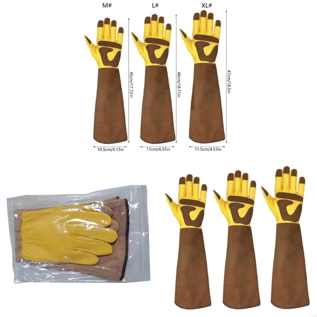 Garden Gloves Thorn Proof - F19B 가죽 로즈 가지치기 장갑 가시
