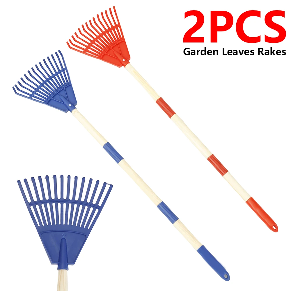 Gardening Tools For 6 Year Old - 2개 세트 어린이용 잎 갈퀴 조절