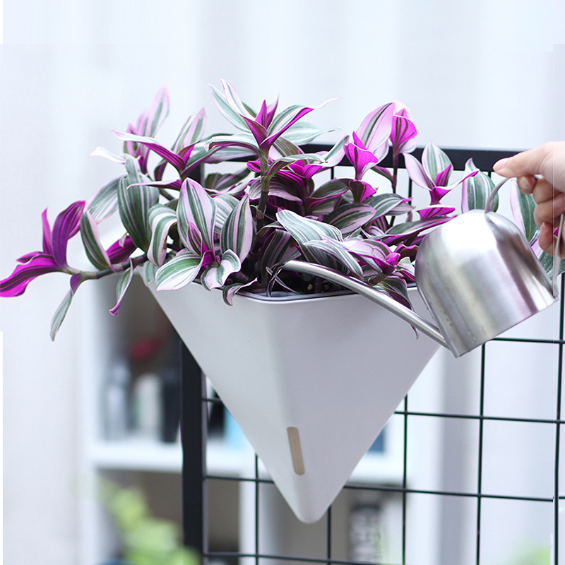 Gardening Tools Green - 패션 삼각형 벽걸이 화분 자동 급수