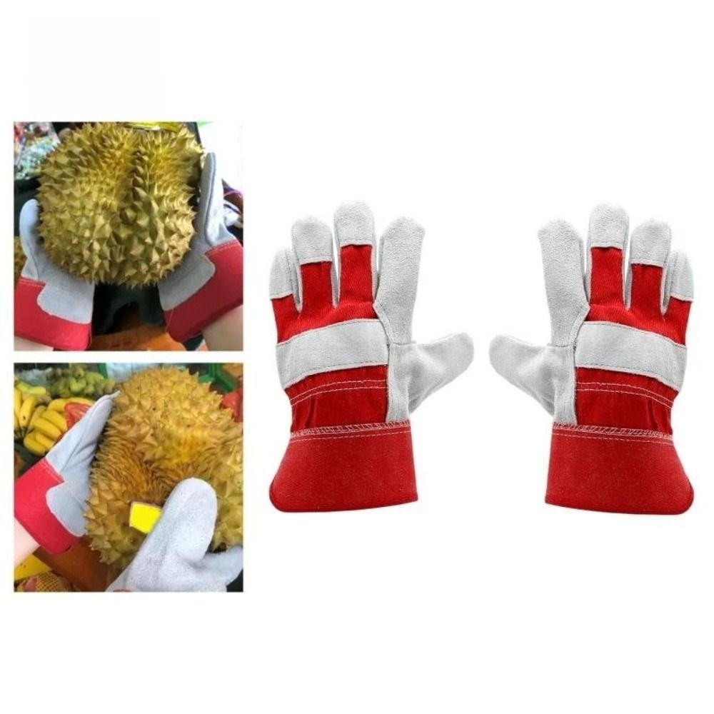 Garden Gloves Thorn Proof - 소가죽 가죽 원예 장갑 내열 안전