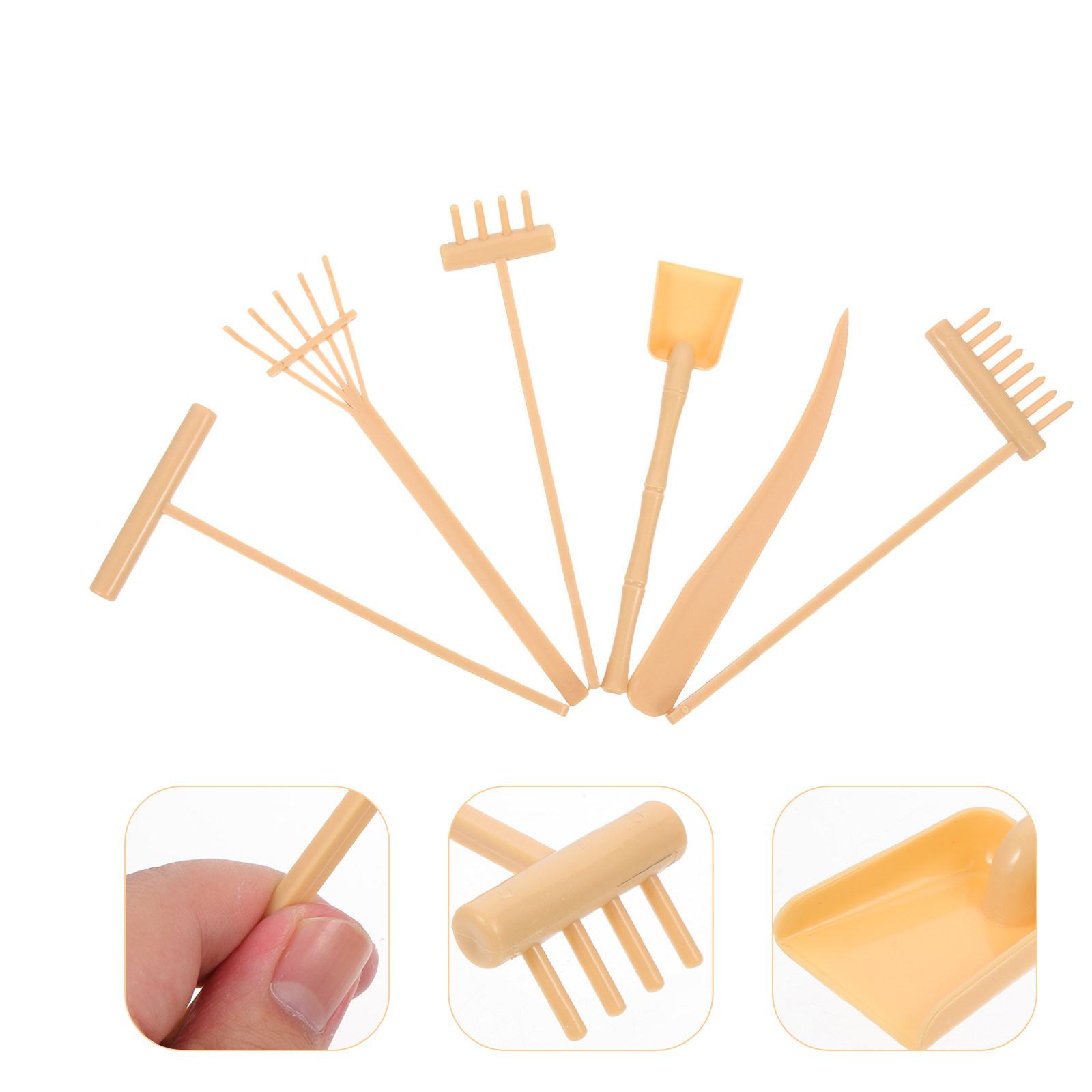 Gardening Tools Rake - 6개 세트 젠 가든 모래 트레이
