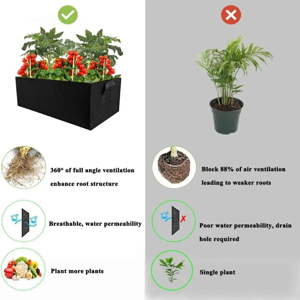 고품질 펠트 정원 재배 가방 (손잡이 포함) 다양한 크 - Gardening Tools High Quality 리뷰 및 가격