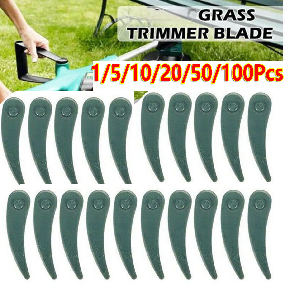 1/5/10/20/50/100Pc 녹색 플라스틱 잔디  - Gardening Tools Basic 리뷰 및 가격