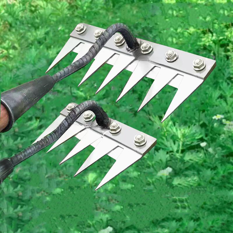 스틸 가든 제초용 갈퀴 다용도 농업용 짚괭이 5/6날  - Gardening Tools And Uses 리뷰 및 가격