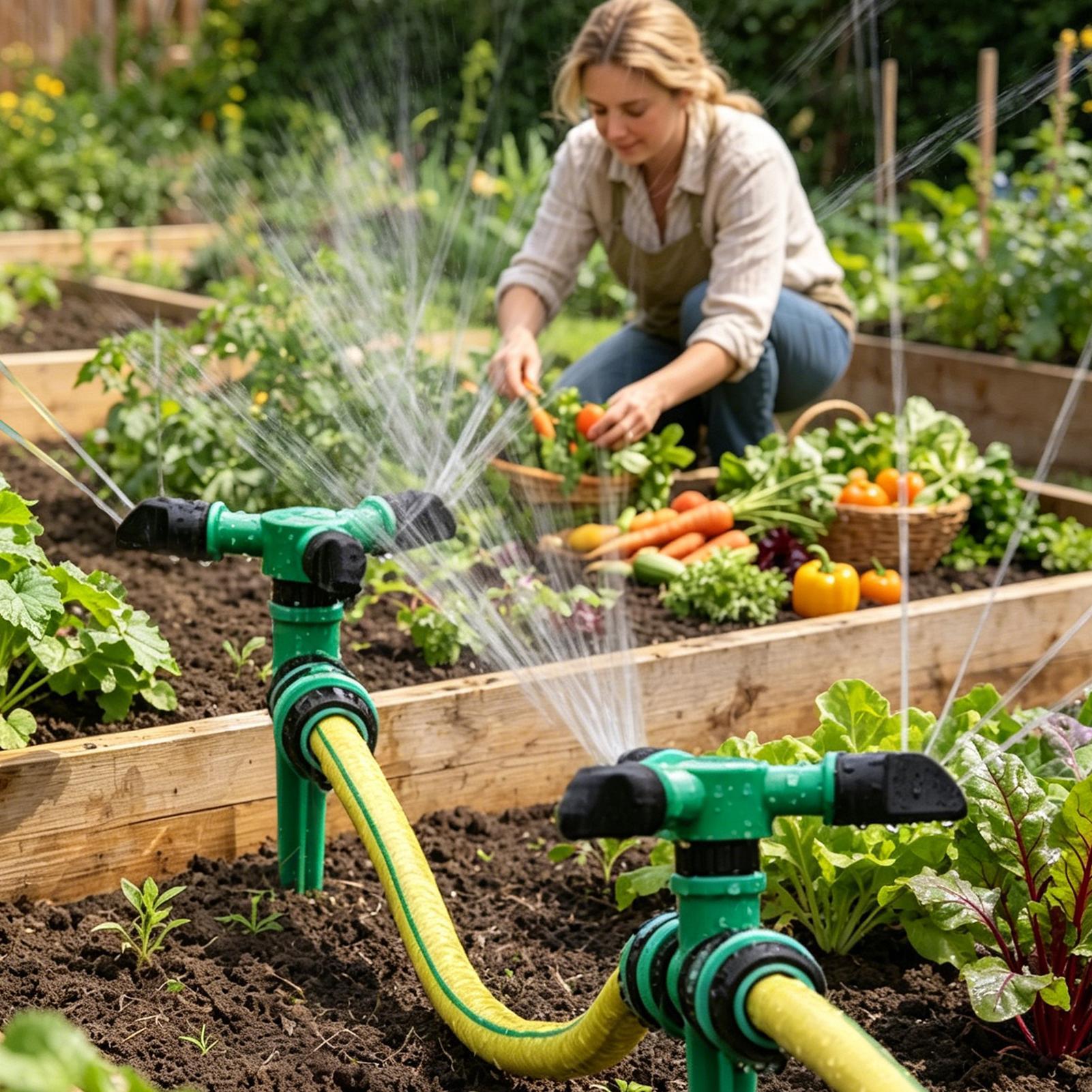 정원 잔디 관개용 자동 회전식 물 스프링클러 360도  - Gardening Tools For Women 리뷰 및 가격