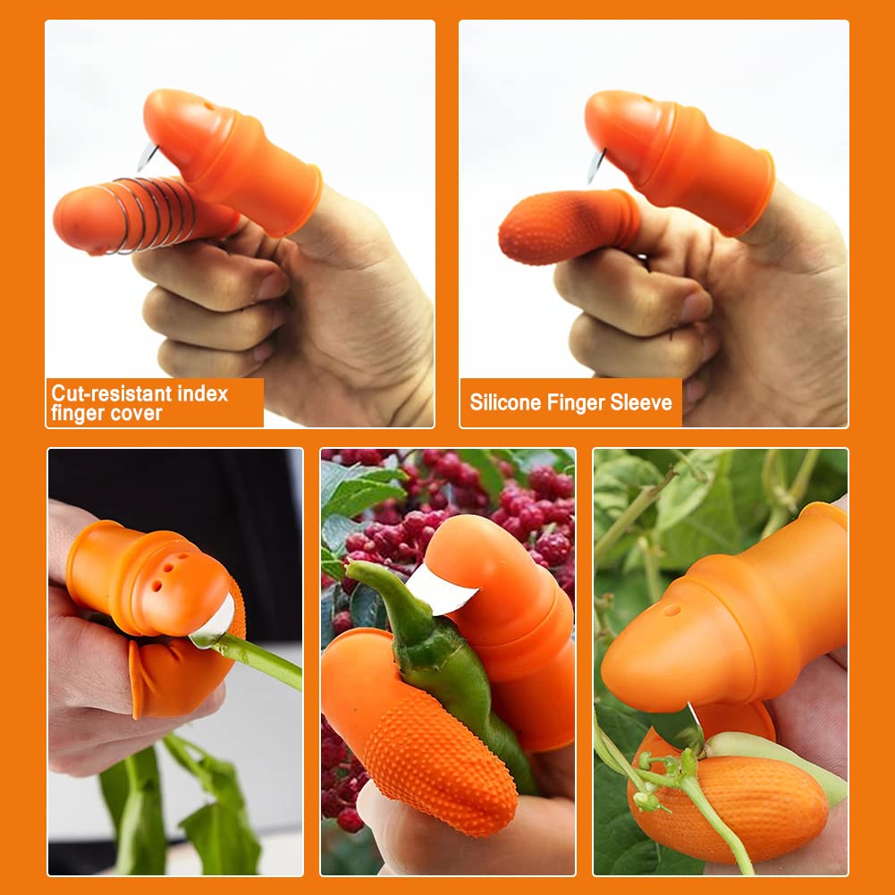정원용 실리콘 엄지손가락 보호대 수확 도구 손가락 식물 - Gardening Tools Wholesale 리뷰 및 가격