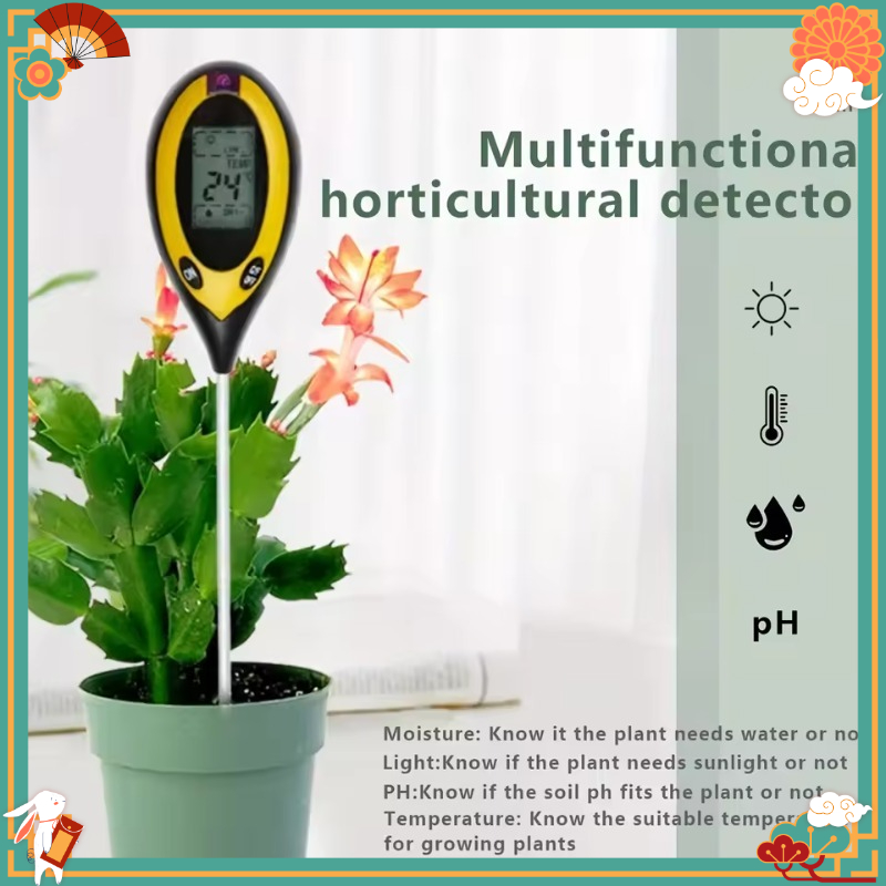 다기능 4-in-1 토양 PH 측정기 수분, 온도, 광 - Gardening Tools And Uses 리뷰 및 가격