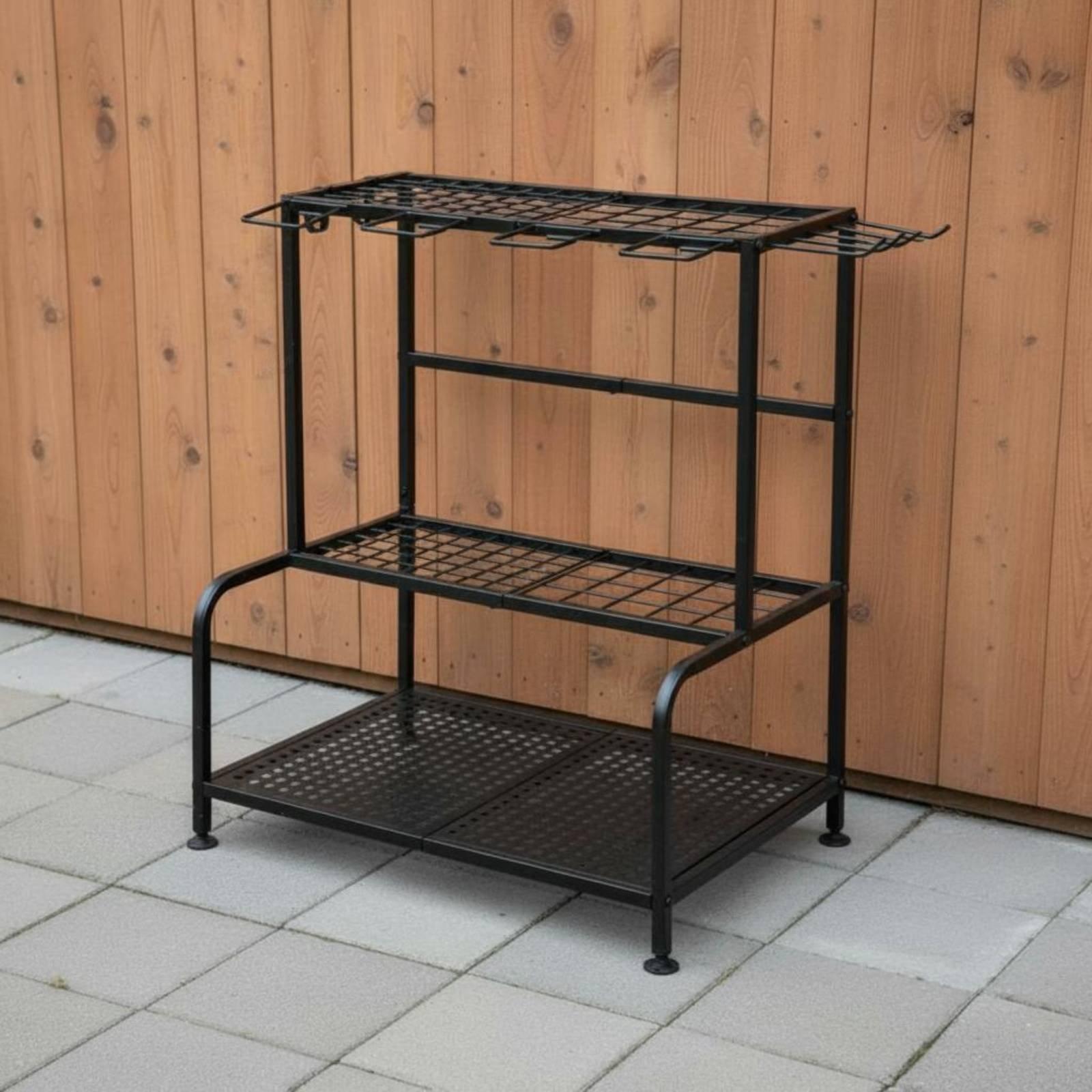 금속 정원 도구 랙, 높이 조절 가능 받침대, 넘어짐  - Gardening Tools Holder 리뷰 및 가격