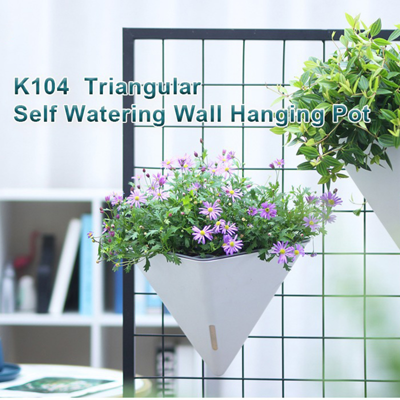패션 삼각형 벽걸이 화분 자동 급수 걸이형 화분 식물용 - Gardening Tools Green 리뷰 및 가격