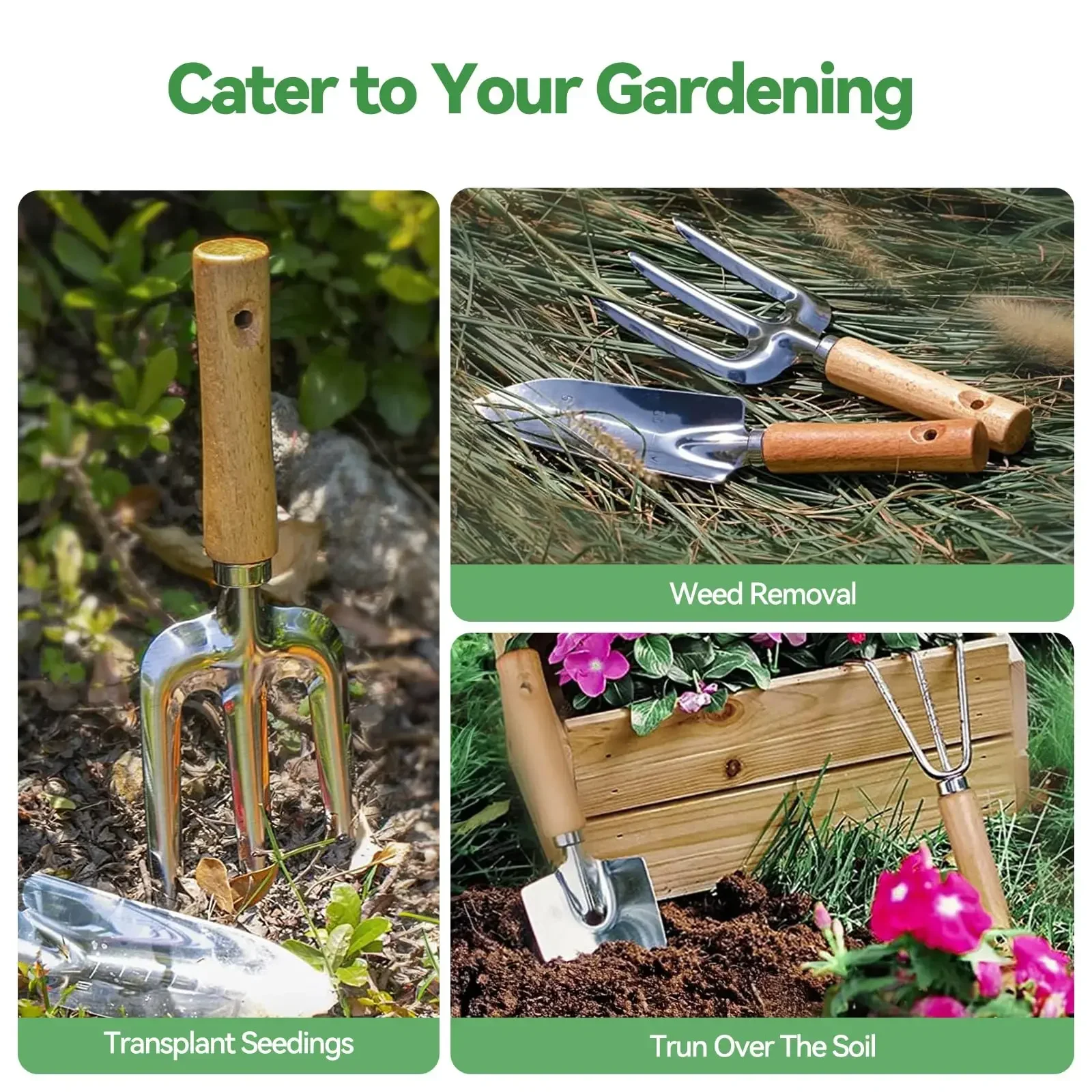 원예 도구 9피스 헤비 듀티 원예 핸드 툴 내구성 주최 - Gardening Tools For Women 리뷰 및 가격