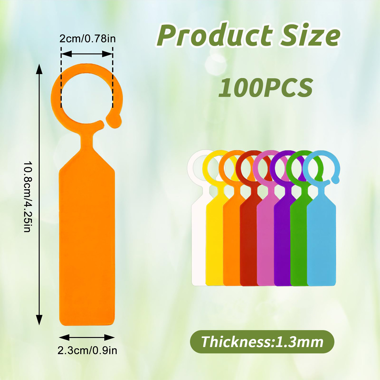 100개 10.7x2.3CM 플라스틱 정원 걸이식 식물 - Plant Label Tags 리뷰 및 가격