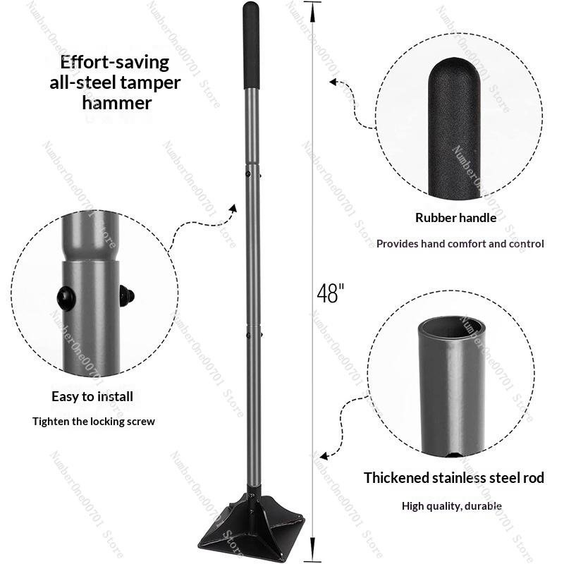 분리형 강철 정원 다짐기, 평면 토양 압축 도구, 사용 - Gardening Tools And Uses 리뷰 및 가격