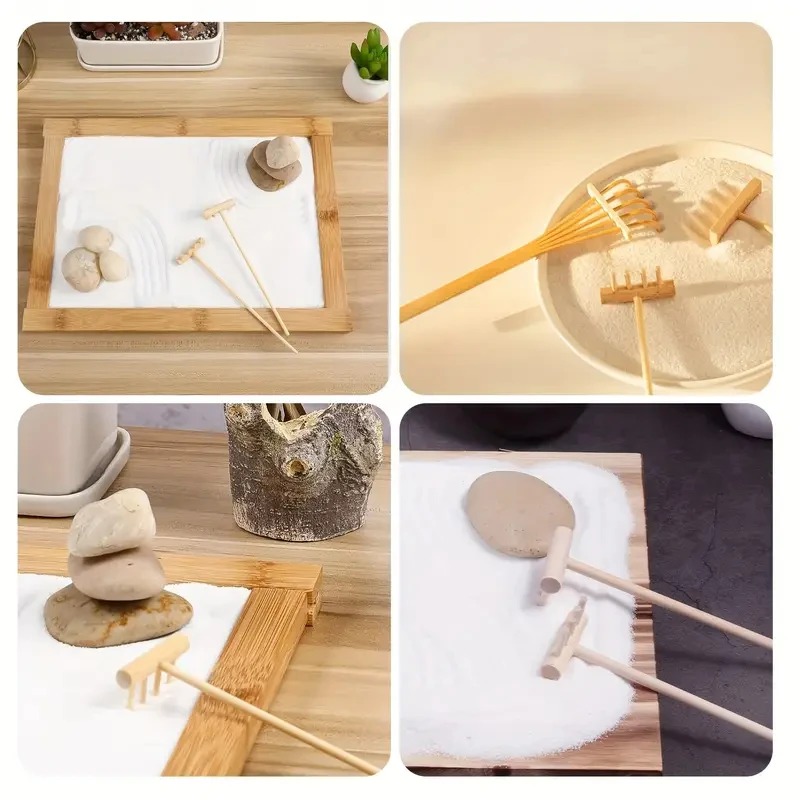 2026New 6PCS 미니 젠 가든 레이크 세트/모래 - Gardening Tools Wholesale 리뷰 및 가격
