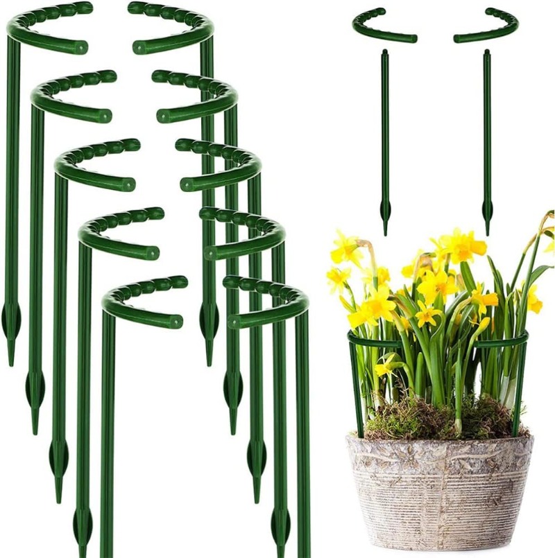 30-1개 플라스틱 식물 지지대 반원형 말뚝 프레임 고 - Gardening Tools Holder 리뷰 및 가격