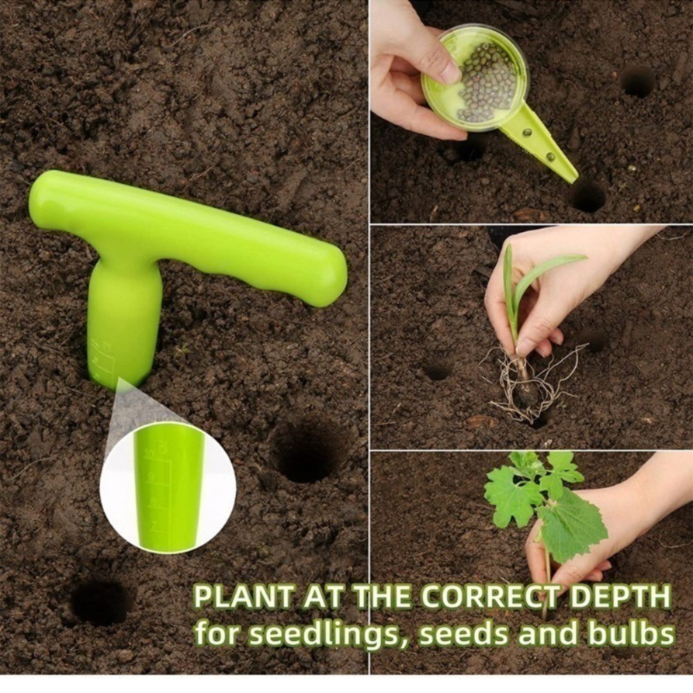 새로운 플라스틱 원예 도구 조절 가능한 수동 심는 도구 - Gardening Tools Labeled 리뷰 및 가격