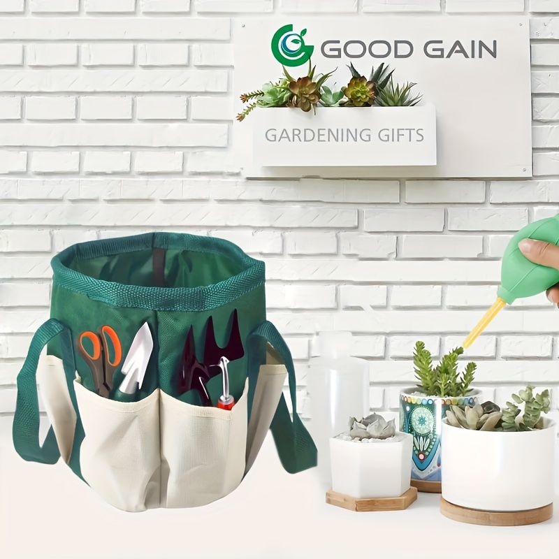 흰색 녹색 라운드 정원 도구 가방 멀티 포켓 내구성 옥 - Gardening Tools Green 리뷰 및 가격