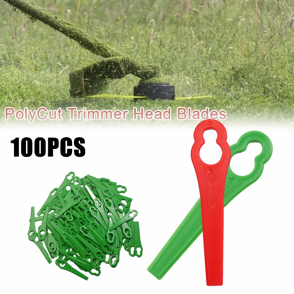 100PCS 플라스틱 잔디 트리머 교체 블레이드 무선  - Gardening Tools Basic 리뷰 및 가격