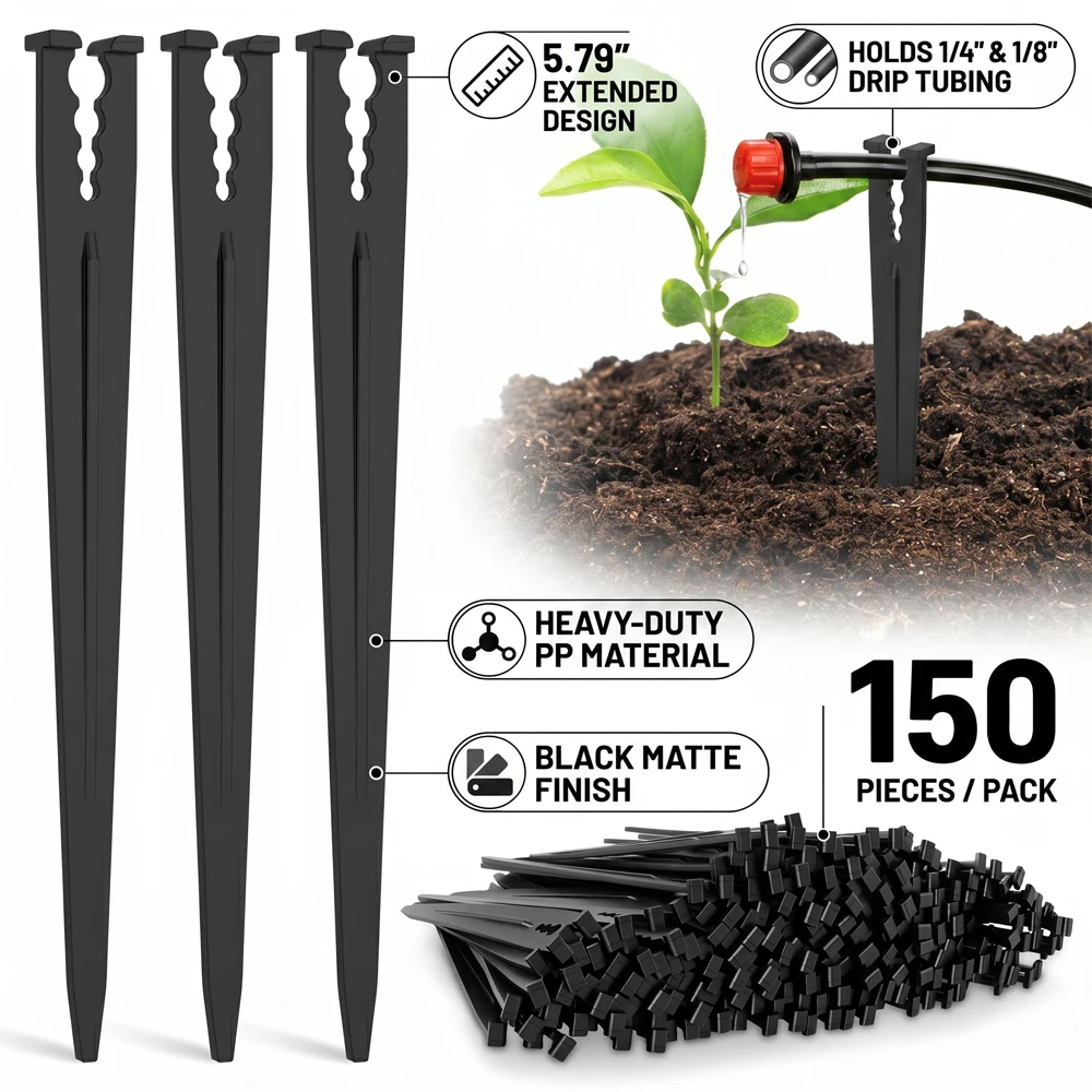 1/4 드립 관개용 스테이크 5.79인치 지지 앵커 페 - Gardening Tools Holder 리뷰 및 가격